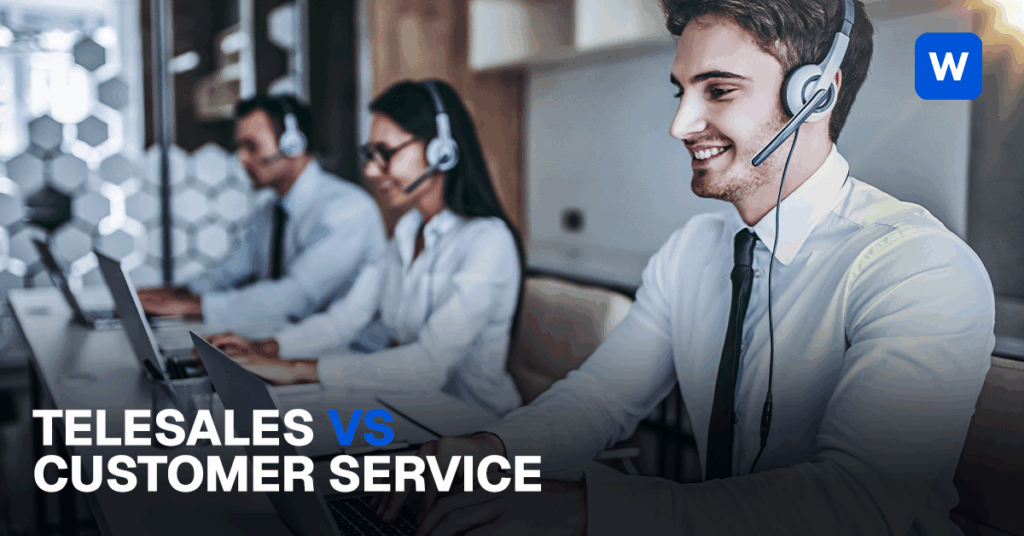 Image of customer service reps to show what is telesales vs customer service reps and what do they do
